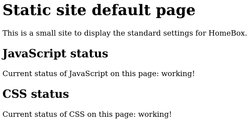 index demo page